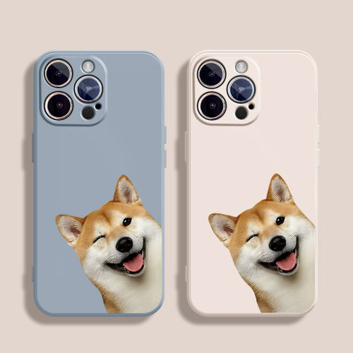 直角硅胶软壳抛眼柴犬