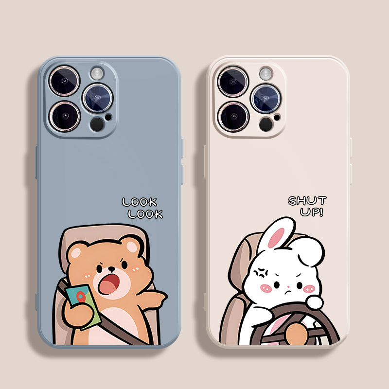 女司机男副驾适用iPhonexsmax手机壳11Pro max硅胶12苹果15新款13全包14情侣xr超火x趣味7plus女生8p保护套6s