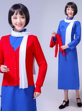 I儿童江姐假发演出服装女话剧红梅赞假发套表演服民国服舞台学生