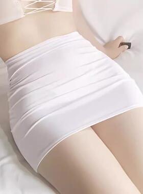 包臀遮屁帘包包臀辣妹无安全裤超薄超弹少女