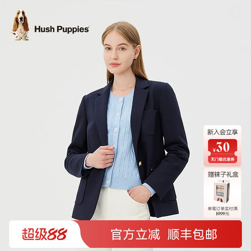 暇步士女秋职场通勤西服外套西
