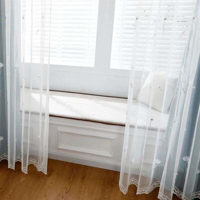 窗帘魔术贴白纱帘免打孔安装纱帘自粘式飘窗阳台卧室隔断小清新