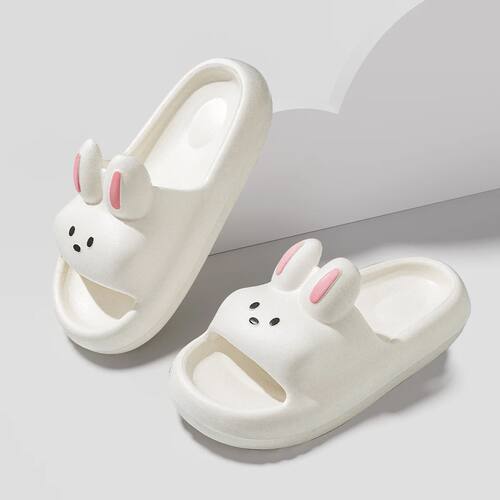 Cartoon Rabbit Children Slippers Heightened Thick Bottom Ind