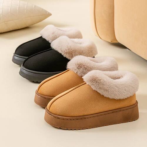 Winter Women Shoes Fashion Snow Boots Fluffy Plush Faux Fur
