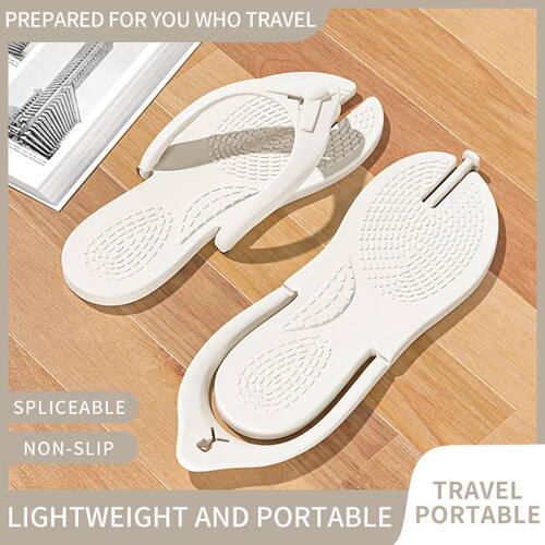 Travel lightweight foldable slippers for women, disposable f