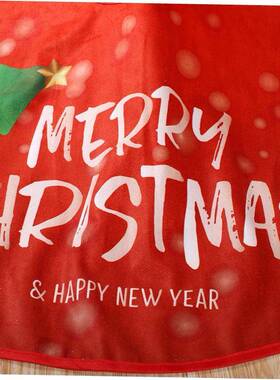 New Christmas tree skirt printing tree decorations圣诞树裙