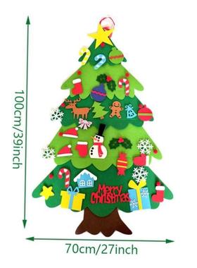 DIY Felt Christmas Tree Christmas Decoration for Home Navida