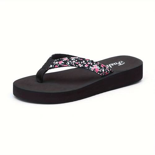 1pc Women's Flower Pattern Fashion Flip Flops Non-slip Light