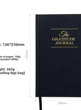 grateful book gratitude journal diary notebook 感恩日记本A5