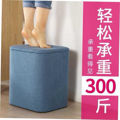 Storage stool solid wood sofa storage stool door shoe chair