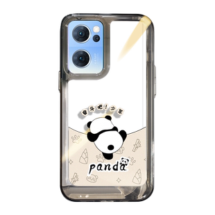 适用opporeno7手机壳新款0pp0硅胶opooreno熊猫opopreno全包poopreno防摔0pporeno透明女reno8pro保护套外壳