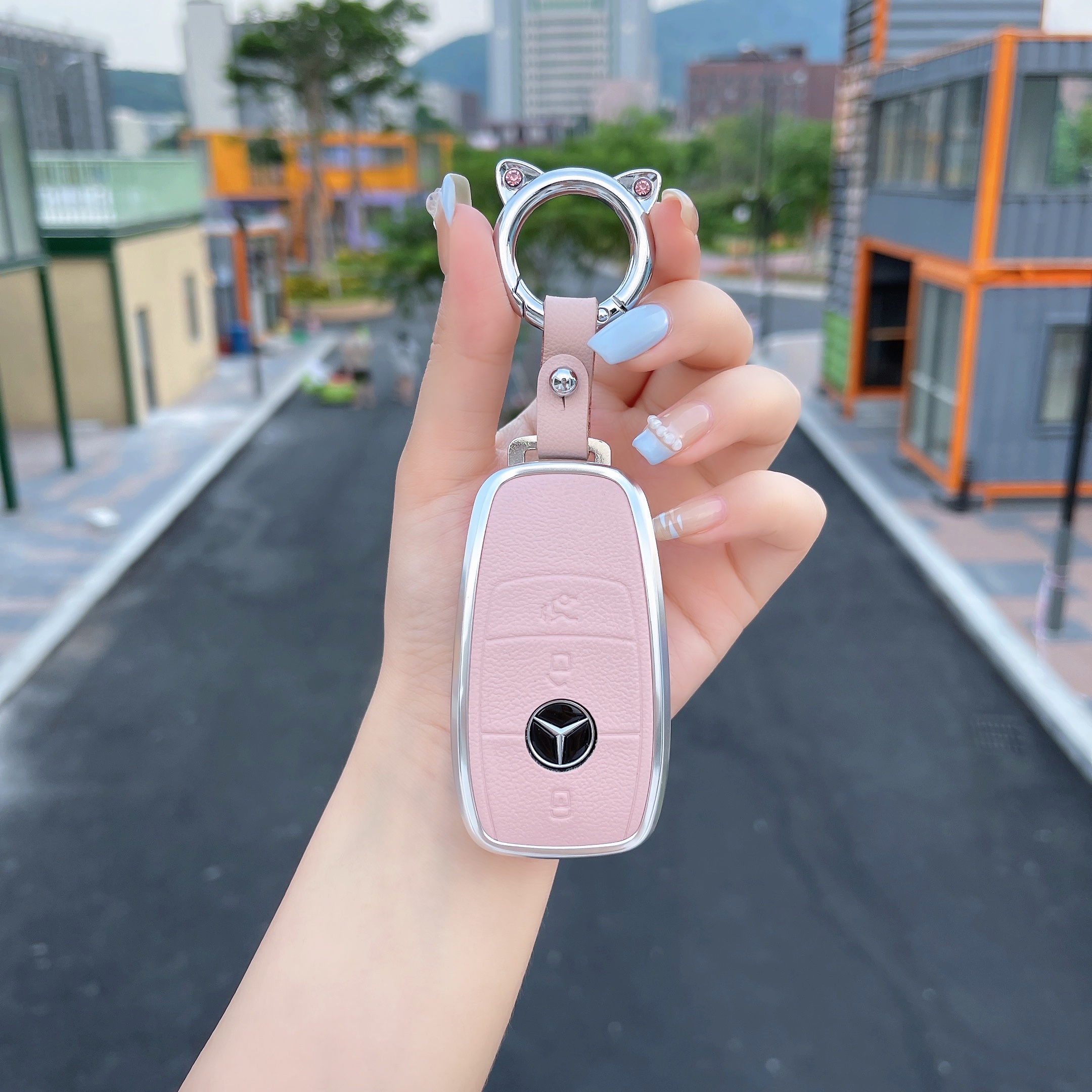 奔驰钥匙套新E级C级C260L车E300L壳S级glc300l扣e260包a200l女GLE