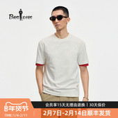 简约圆领短袖 T恤 新款 男士 故宫宫廷文化联名 比音勒芬2026夏季