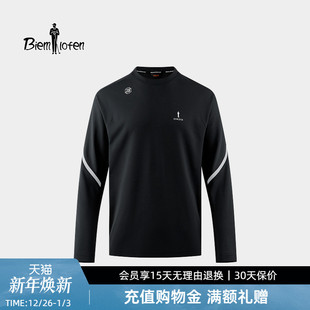 男运动长袖 新款 比音勒芬高尔夫2025秋季 圆领T恤上衣 轻量亲肤