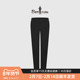 黑色休闲长裤 防风保暖直筒修身 双层复合面料 比音勒芬秋冬男士
