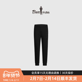 亲肤户外束脚针织休闲裤 厚款 男士 长裤 保暖挺括 比音勒芬秋冬季