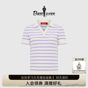 polo衫 女士海鸥领短袖 冰柔纱 872250136 比音勒芬2025春夏新款