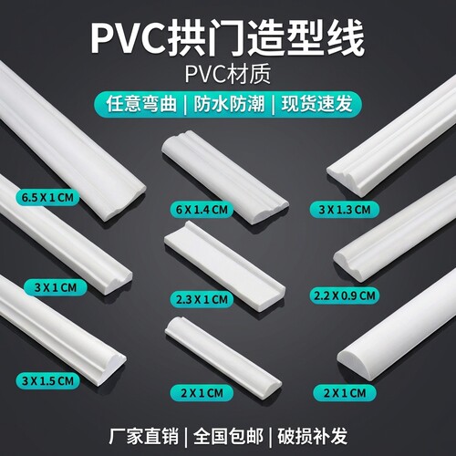 弧形PVC软线条背景墙边框装饰条