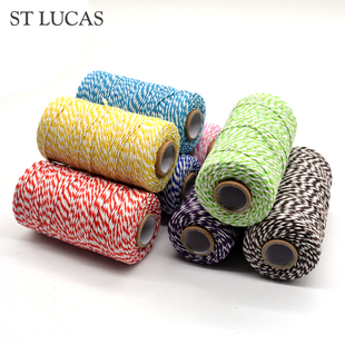 2mm彩色棉绳双色绳装 绳手工DIY吊牌绳包粽子绳线 饰绳礼品礼盒包装