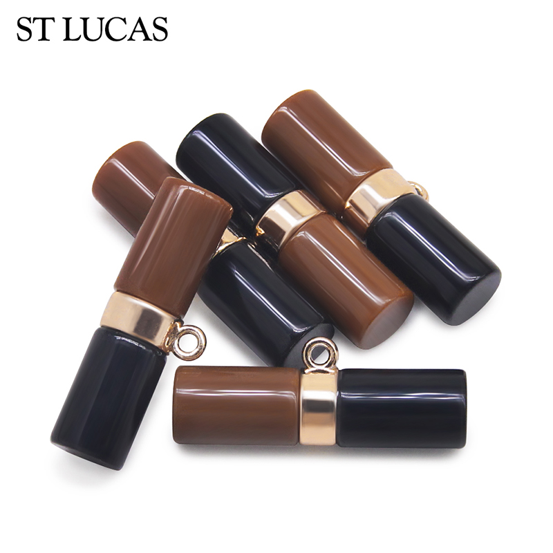 双色树脂牛角扣毛衣大衣装饰纽扣百搭风衣服装钮扣咖啡色黑色扣子