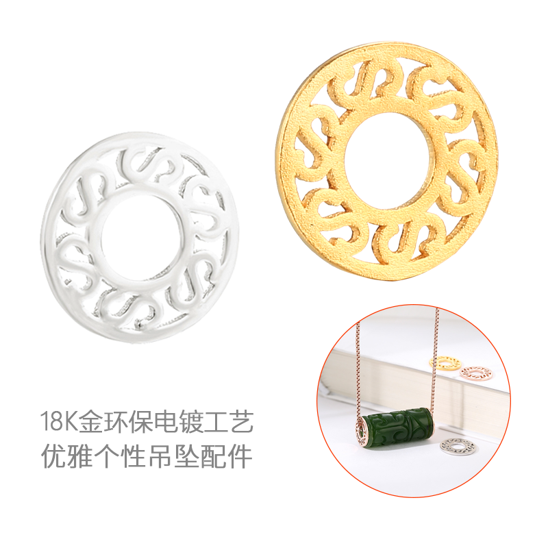 18K金桶珠隔片隔珠散珠配饰diy手工串珠项链手链手串饰品材料配件