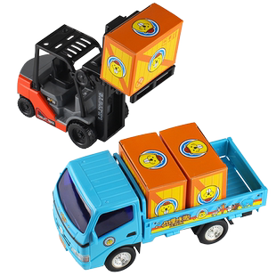 大号叉车运输卡车小货车清障拖车儿童男孩子仿真工程汽车模型玩具