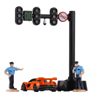 仿真车道指挥红绿灯交通信号灯模型儿童男女孩子安全益智汽车玩具