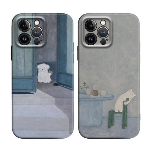 苹果iPhone17灰调治愈系猫咪