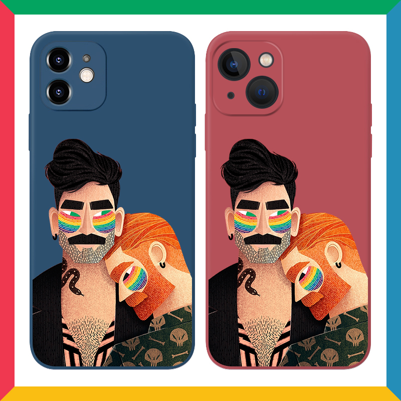 苹果iPhone13液态欧美猛男搞怪