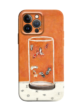 Sanyu常玉《八尾金鱼》中国风油画适用iPhone17Pro/16软壳15promax/14plus苹果13mini手机壳12/11