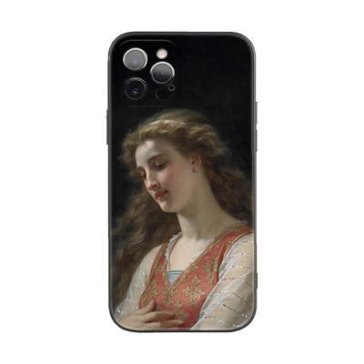 苹果iPhoneX法式古典少女油画