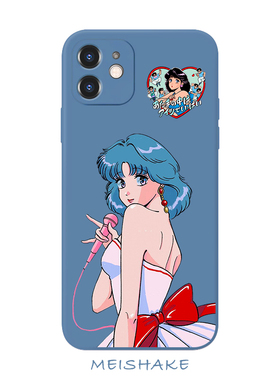 日系复古怀旧美少女小甜甜适用iPhone XS Max液态手机壳X苹果678p