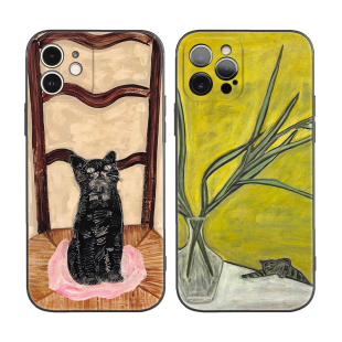 Sanyu常玉的猫中国风油画适用iPhone17promax防摔16Pro软壳15plus/14苹果13mini手机壳12/11