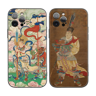 中国风道家清源妙道真君二郎神适用iPhone16Promax防摔17pro软壳15plus/14苹果13mini手机壳12/11