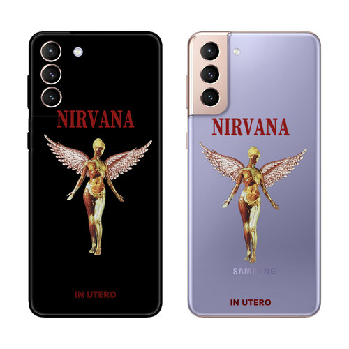 NIRVANA涅槃乐队科特柯本适用三星S21/21+/21ultra/20/20+手机壳
