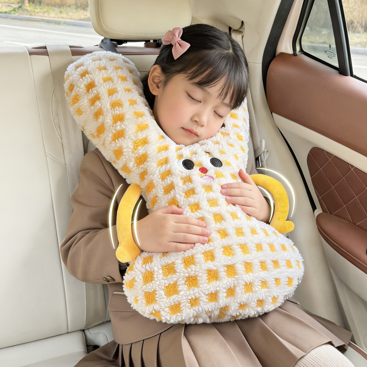 儿童车载睡觉神器车上睡觉抱枕