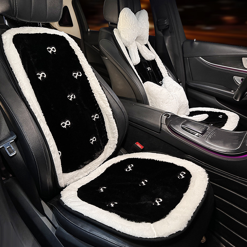 汽车坐垫冬季毛绒网红轻奢高级感