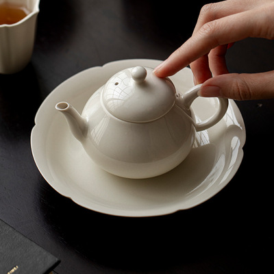山国工夫茶草木灰家用梨形壶手工陶瓷泡茶壶单壶带过滤日式功夫茶