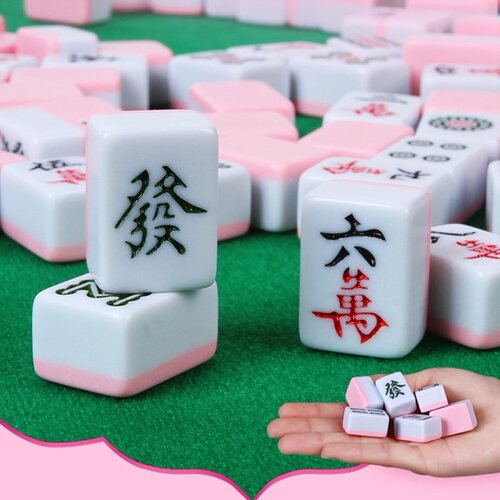 贵州大号大码麻将牌 家用手搓小型土豪108张小号卡通中一级便携桌