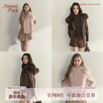 韩系少女复古卫衣大毛领氛围感