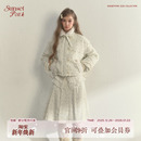 碎花毛绒领灯芯绒羽绒服 轻语 百褶裙 雾凇 SunsetPark日落公园