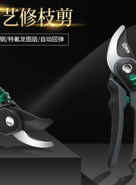 修枝剪园艺工具剪果树花艺剪子不锈钢省力粗枝园林剪树枝修剪翦刀