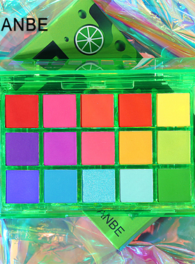 ucanbe15色果汁香槟彩色眼影盘红色绿色眼影多色玩妆彩虹盘舞台妆