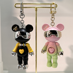 星际熊悠闲时光挂饰新品汽车包包钥匙扣关节可动潮玩盲盒明盒挂件