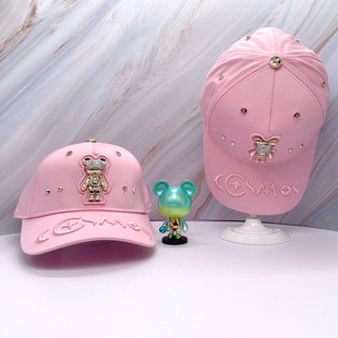 星际熊男女潮牌韩版休闲百搭网红棒球帽时尚亲子鸭舌帽情侣帽子