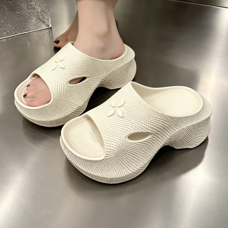 女夏厚底增高防滑海边沙滩一字拖