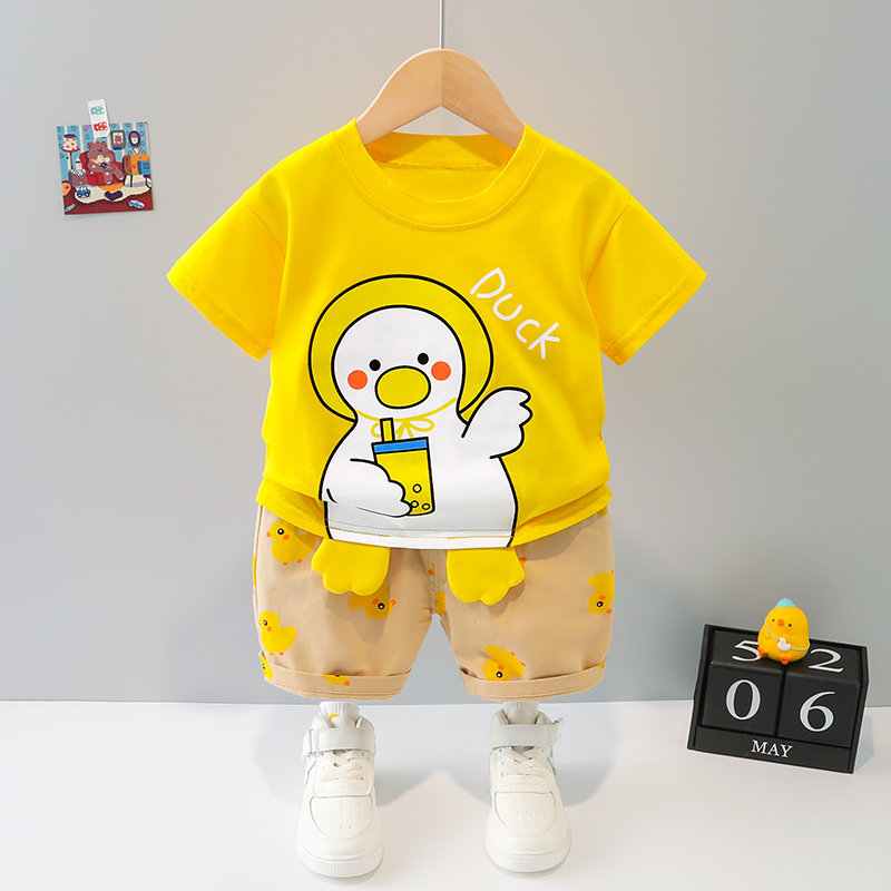 新品男童夏装洋气儿童衣服男孩2小童装婴儿夏季3小孩一Y岁宝宝短