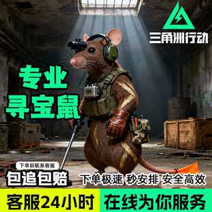 端游寻宝鼠 三角洲寻宝鼠 寻宝鼠 摸金陪跑 追缴包赔 3x3任务陪跑