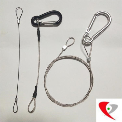 深圳加工定制不锈钢保险绳 LED灯具钢丝绳吊线 防坠钢丝吊线