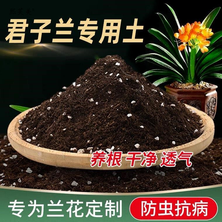 君子兰专用土兰花腐殖土营养土盆栽花卉有机种植土壤养花泥土腐叶